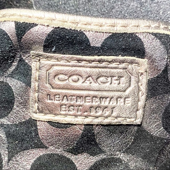 Coach Paxton Black With Metallic Signature C Logo Sneakers, Size 7 - Picture 3 of 15